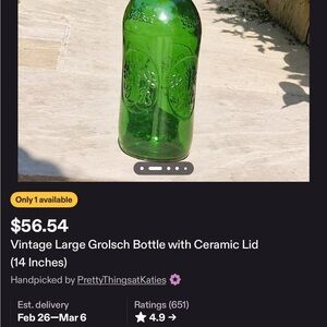 Elegant Green Glass Vase with Ceramic Lid